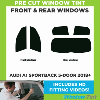 Para Audi A1 Sportback 2018 5 puertas + kit completo de tinte ventana precorte delantero y trasero - Imagen 1 de 4
