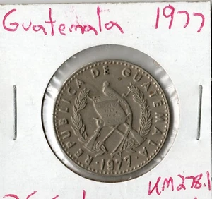 Moneda Guatemala 25 Centavos 1977 KM278.1 - Imagen 1 de 2