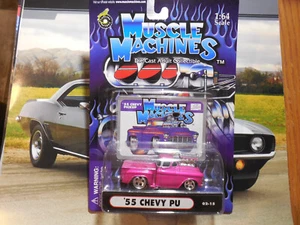 Funline Mercancía Inc 2002 máquinas musculares 55 Chevy PU camioneta 1:64 envío gratuito - Imagen 1 de 3