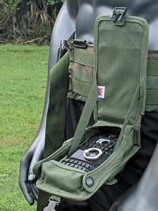 US Army Molle II OD Smart Moblie Cell Phone GPS Case Cover Radio Flip Down Pouch - Picture 1 of 9