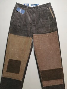 POLO by RALPH LAUREN Herren UK 29R Whitman Plissee Cord Chino NEU Relaxed Braun - Bild 1 von 24