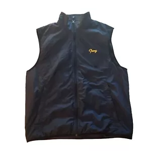 Mens Port Authority Soft Shell Vest With Fleece Sz Large Navy Blue Franz Logo - Picture 1 of 5