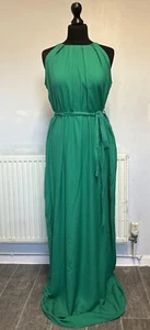 BNWT LONG TALL SALLY LTS LADIES HALTER-NECK BELT BOHO TUNIC MAXI SUN DRESS 12 14 - Picture 1 of 10