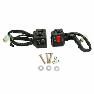 2PCS 7/8in Motorcycle Switch Controller Handlebar Button Turn Fog Signal Light - Image 1 of 4