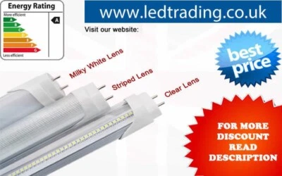 LED Replacement Tube Light G13,T8, 6500K/4500k 3500k,Size,6ft,8ft - Image 1 of 4