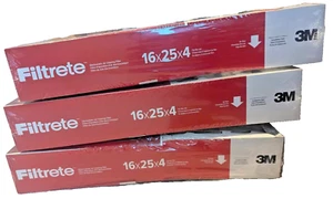 3M FILTRETE NADP01-4IN-4 Allergen Reduction Deep Pleated Filters 16x25x4 (3Pk) - Picture 1 of 9