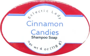 Cinnamon Candies Shampoo Soap Bar By Eclectic Lady, 4 oz Bar - Picture 1 of 5