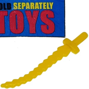 Coltello vintage Super Powers Samurai SPADA 1986 DC accessorio arma giallo originale - Foto 1 di 7