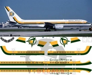 V1 Decals Boeing 757-200 Guyana Airways for 1/144 Minicraft Model Airplane Kit - Foto 1 di 8