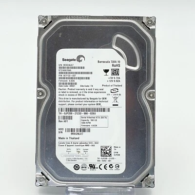 Seagate Barracuda ST3160815AS 3.5" 160GB, 7200RPM Internal HDD - Image 1 of 4