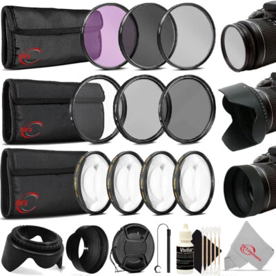 52mm All in 1  Accessory Kit for Nikon D3300 D3200 D3100 D5500 D5300 D5200 D5100 - Image 1 of 4