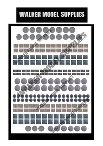 Alcantarilla de calle precortada escala 1:64 + calcomanías de desagües/modelo/diorama  - Imagen 1 de 1