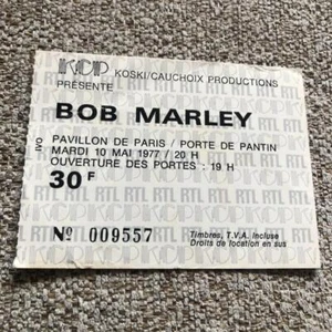 Bob Marley & the Wailers ticket Pavillion De Paris 10/05/77 #009557 - Picture 1 of 1