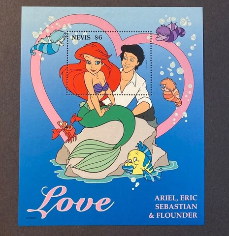Disney: Nevis #978, The Little Mermaid "Love", MFNH Cover
