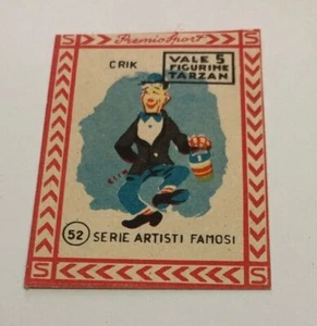 Vecchia figurina Premio Sport Crik 52 Serie Artisti Famosi anni 50 - Picture 1 of 1