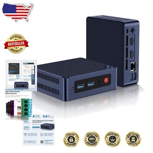Compact S12 Pro Mini PC - Intel 12th Gen, 8GB RAM, 256GB SSD, 4K Dual Display - Picture 1 of 11