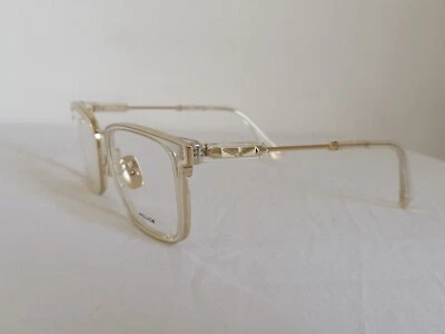 POLICE VPLF09-300Y Designer Eyeglasses Glasses Frames Crystal and Gold 53 mm - Image 1 of 4
