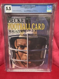 Bo Jackson Dan Marino December 1989 Beckett Football Card Magazine #1 CGC 5.5🔥 - Picture 1 of 4