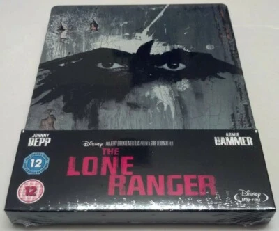 Disney's Lone Ranger STEELBOOK (Blu-ray, UK) 1st Print,  REGION FREE SOLD OUT - Image 1 of 4