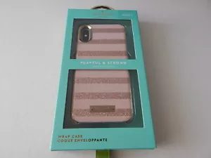 Kate Spade Wrap Case für iPhone XS iPhone X Saffiano Rosegold/Glitzer Neu - Bild 1 von 8