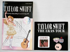 Libro de búsqueda de palabras y color de Taylor Swift con prendedores de álbum de conciertos de gira Swiftie Eras - Imagen 1 de 8