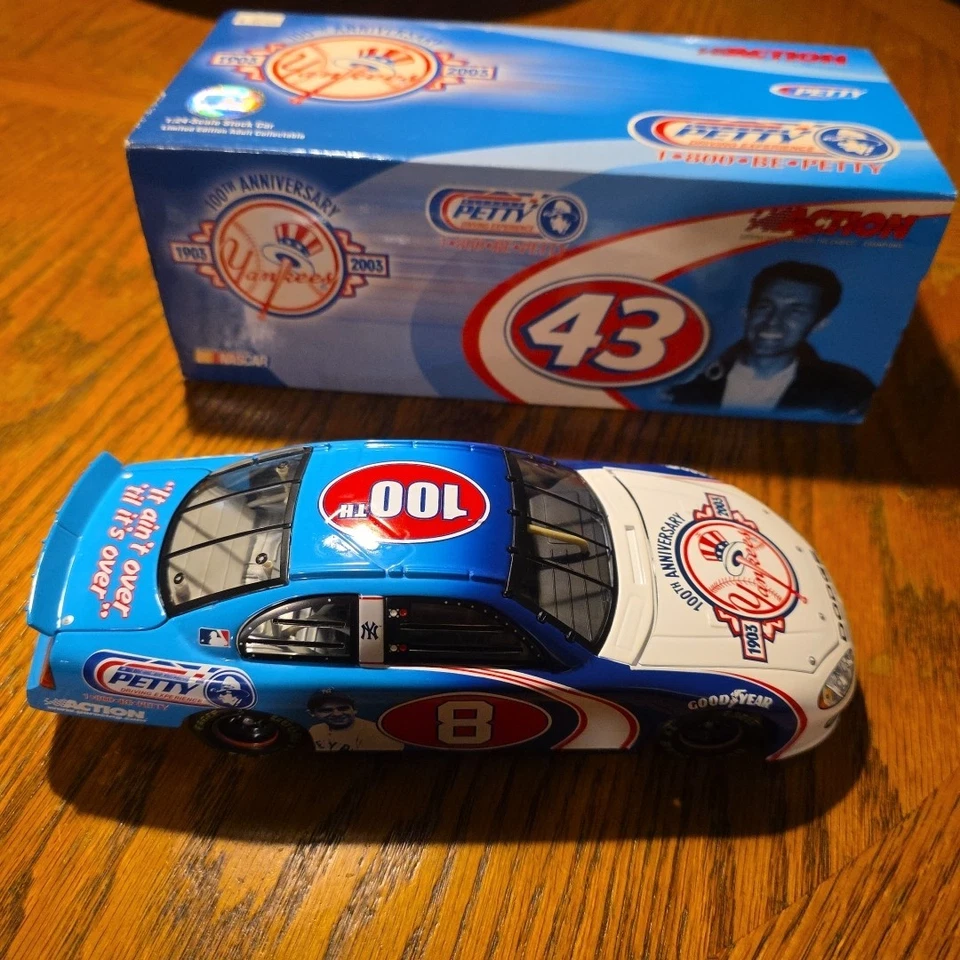 Richard Petty #43 Yogi Berra #8 NY Yankees 100th Anniversary 2003 Intrepid 1 24