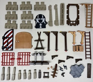Playmobil Castle Parts Lot Doors Walls Gates Ladders Medieval Accessories Mixed - Picture 1 of 10