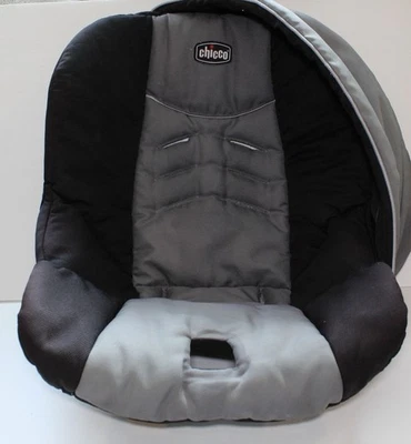 Chicco Keyfit 30 Infant Car Pad Fabric Replacement Pad Canopy Gray Black - Image 1 of 4