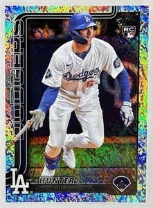 2025 Topps Series 1 Rookie Celebration Confetti Foil Hunter Feduccia RC Dodgers - Picture 1 of 2