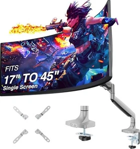AVLT Single 17"-35" Monitor Arm Desk Mount fits One Flat 3 ARM MONITORS FOR 80$ - Picture 1 of 8