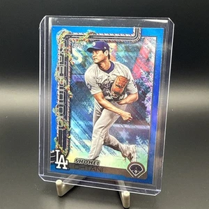 Topps Holiday Shohei Ohtani 2025 azul metálico brillo paralelo SP #H1 Dodgers - Imagen 1 de 6