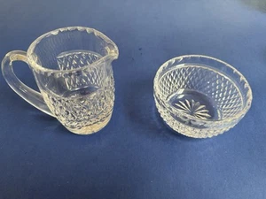 Waterford Irish Crystal ALANA Open Sugar Bowl and Creamer Pitcher Set! - Picture 1 of 6