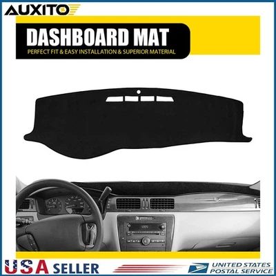 Cubierta de salpicadero negra para Chevrolet Impala 2006-2013 alfombrilla de salpicadero protección Foto 1 de 4