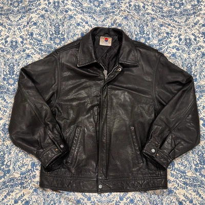 Chaqueta Bomber Vintage 90’s Nothing Else Is A Pepsi Cuero Negra Hombre’s Grande  Foto 1 de 4