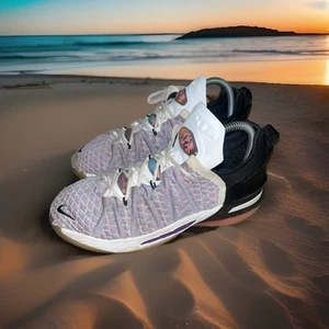 Nike LeBron XVIII 18 Graffiti Chlorine Gym Shoes CW2760-900 Boys 5.5Y /Wmn Sz 7 - Picture 1 of 24