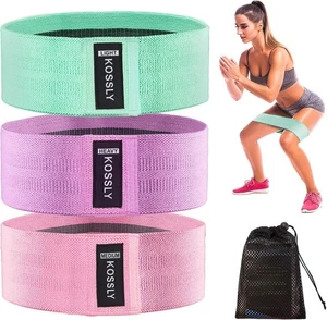 Widerstand Übungsbänder - Rutschfeste Workout Booty Bands Set für Po Beine Gesäß - Bild 1 von 6