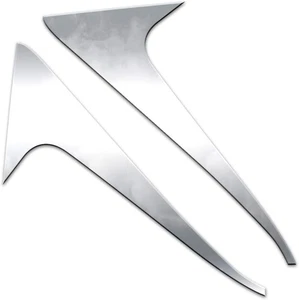 Polished Rear Window Trim fit for 2019-2023 Toyota Rav4 [2pcs] - Picture 1 of 4