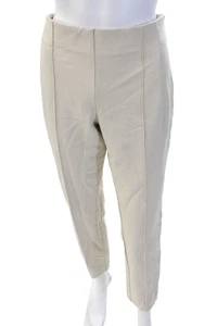 Lafayette 148 New York Women Beige Ankle Cropped Dress Pants Size 6 - Picture 1 of 6