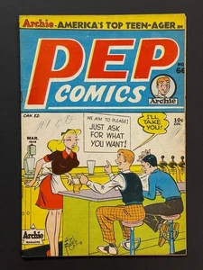 PEP Comics #66 [1948] Al Fagaly HEADLIGHTS Cover RARE Canadian Edition - Picture 1 of 11
