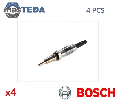 0 250 201 053 ENGINE GLOW PLUGS BOSCH 4PCS FOR FIAT PUNTO,PALIO,DOBLO MPV,DOBLO - Image 1 of 4