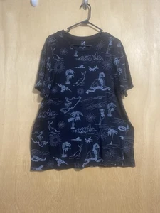 Amplify Herren XXL Golf T-Shirt Schwarz Pinups Island Lightning - Bild 1 von 4