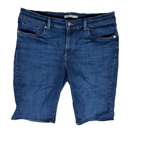 Pantalones Cortos Levis Para Mujer 31 Bermudas Clásicas Pantalones Cortos Lavado Oscuro Elastizados Denim M2Y - Imagen 1 de 5