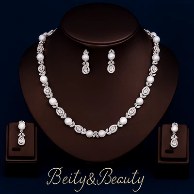 Elegantes Schmuckset mit Perlen & Kristallen – Beity&Beauty - Bild 1 von 2