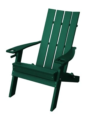 Silla Adirondack Plegable Poly Hampton -2 Tazas Varios Colores - Plástico Reciclado Foto 1 de 4