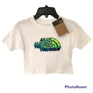 TNF The North Face T-Shirt Girls XS (6) Short Sleeve Graphic Tee 100% Cotton NEW - Picture 1 of 5