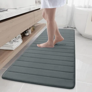 Memory Foam Bath Mat Rug, 70" X 24", Ultra Soft and Non-Slip Bathroom Rugs, Wate - Picture 1 of 12