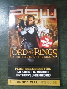 PSW Strategy Guide Book - Lord of the Rings Return of the King (PS2) + More - Picture 1 of 8