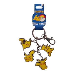 Nintendo Pokemon Pikachu Cuatro Figuras Metal Llavero Colgante - Imagen 1 de 2