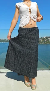 Falda Retro DE COLECCIÓN Glamour Años 50 Original Cóctel Gasa Brillo - Imagen 1 de 10