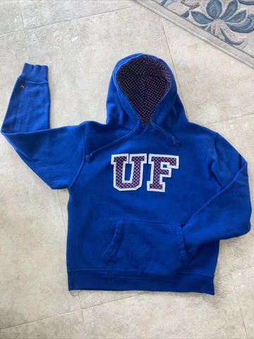 University Of Florida Sweatshirt Unisex UF Gator Size MED Heart Lined Hoodie Cover
